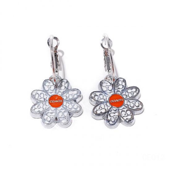 Coach Flower Silver Earrings CVQ